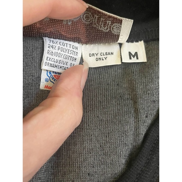 Liz Claiborne Vintage Velvet Sequin Anchor Tee Deadstock Union Tag 1980s - Picture 8 of 9